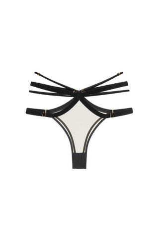 Forget Me Not Knicker Black